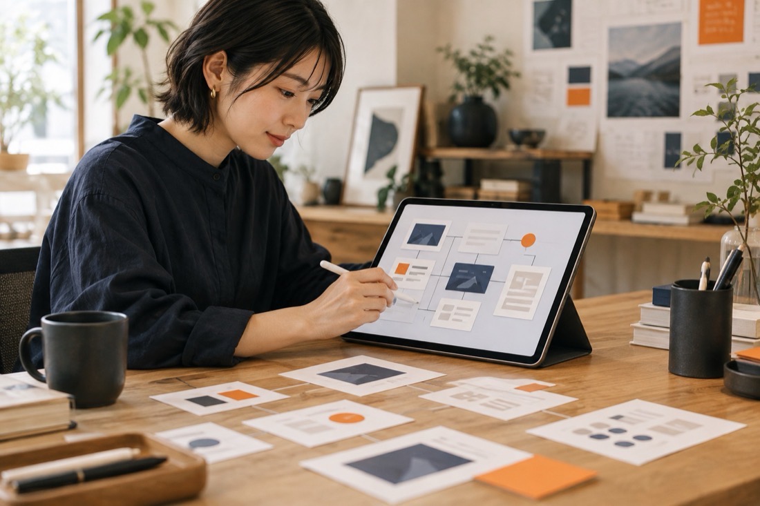 Notion導入・整理の「つくる」の場面の制作イメージ